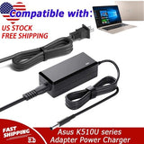 65W AC Adapter Charger For Asus K510U series K510UF-BR048T Power Supply Cord
