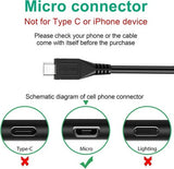 5ft Micro USB 2.0 Cord for Razer Nari Ultimate Wireless Gaming Headset