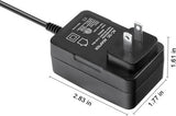 2-Prong 12.6V Adapter for Ausono HJ1103J 5000mAh Li-ion Cordless Pool Vacuum