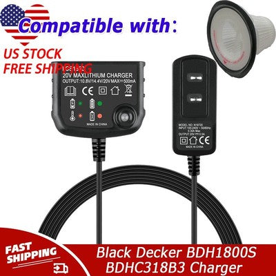 20V Lithium Battery Charger LCS1620 for Black Decker BDH1800S BDHC318B3