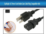 6ft UL  Power Cord For Jackery Explorer 2000 E2000 Pro (JE-2000A) Power Station