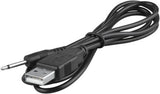 3ft Black USB DC Adapter Charger Cable Lead for Yarosi Wand Massager Vibrator