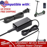 AC/DC Adapter Power For LEQISMART A8 D12 Electric Scooter Battery Charger Mains