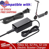 Charger Replacement For Hiboy S2, S2 Pro, S2 Lite Electric Scooter Battery Charger