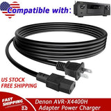 UL 6.6ft AC Power Cord Cable For Denon AVR-X4400H 9.2 Channel 4K Home Receiver