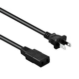 8ft 2-Prong AC Power Cord for Elna Sewing Machine Lead Cable 2-Prong Models
