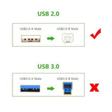 USB 2.0 Printer Cable For EPSON WF-2610 ET-2803 ET-2850 ET-5180 ET-4800 ET-4850