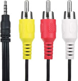 3RCA AV A/V Audio Video TV Cable Cord Lead for Sony DCr-TRV19 TRV19E TRV22
