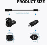 2-Pin Sofa Recliner Cable Power Cord for Electric Sofa Power Recliner Lift Chair