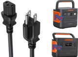 6ft UL  Power Cord For Jackery Power Station Explorer 3000/2000/1500/1000 Pro