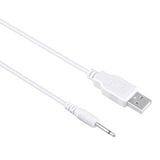 3ft DC Charging Cable USB Charger Cord for Rechargeable Wand Massagers 2.5mm