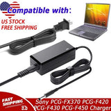AC Adapter Charger for Sony PCG-FX370 PCG-F420 PCG-F430 PCG-F450 Power Cord PSU