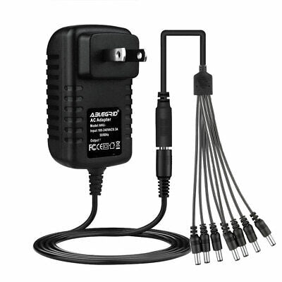 8-Way Splitter Cable AC Adapter For Lorex ACC-U81 ACCU81 Security Camera Power