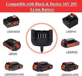 20V Lithium Battery Charger LCS1620 for Black Decker BD18PS BD18PSK BD518TBF