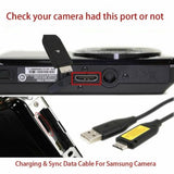 USB Battery Charger Data SYNC Cable Cord For Samsung TL205 TL210 TL220 i8 Camera