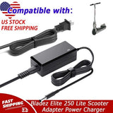 NEW Battery Charger For Bladez Elite 250 XTR 350S EX350 Lite Scooter Power Cord