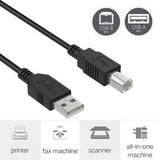 USB 2.0 Printer Cable For EPSON WF-2610 ET-2803 ET-2850 ET-5180 ET-4800 ET-4850