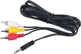 3RCA AV A/V Audio Video TV Cable Cord Lead for Sony DCr-TRV19 TRV19E TRV22