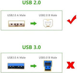 USB 2.0 Cord Transfer Male Device for HP Smart Tank 6001 All-in-One Printer
