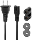 5ft 2 Prong AC Power Cord for Samsung UN40/UN46/UN50/UN60/UN75 LCD Full HD TV