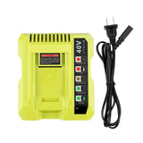 OP401 Charger for Ryobi 40V Lithium Battery OP40261 OP40301 OP40401 OP40501