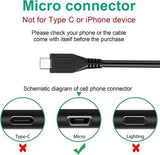 5FT Micro USB 5V Cord for EverStart Maxx SL5W09E SL3HE SL5HE 900 1000 Flashlight