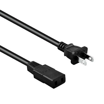 8ft 2-Prong AC Power Cord for Bernina Sewing Machine Model 1070 1080 Lead Cable