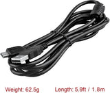 6ft Mini USB Cable Cord for Brother PJ-622 PJ-663 PJ-723 PL-762 PJ-763 Printer