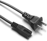 5ft 2 Prong AC Power Cord for Samsung UN40/UN46/UN50/UN60/UN75 LCD Full HD TV