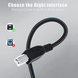 3ft USB 2.0 Cord A to B Male for HP Smart Tank 5101 All-in-One Printer PC