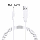 3ft DC Charging Cable USB Charger Cord for Rechargeable Wand Massagers 2.5mm