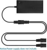 2 Pin Splitter Lead Y Power Cable 2 Motors to 1 Power Supply For Recliner Lift