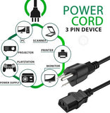 6ft AC Power Cord Cable for HP Z2 / Z2 G4 Workstation Desktop Tower Lead