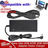 AC Adapter For Sony Vaio VGN-A290 VGN-A600 VGN-A690 Power Cord Charger 120W PSU