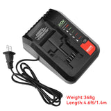20V Lithium Battery Charger for Porter Cable PCC685L PCC680L PCC681L PCC692L