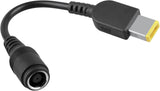 7.9/5.5mm Round Jack to Square End Adapter for Lenovo Thinkpad Laptop Power Cord