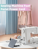 Sewing Machine Foot Pedal and Power Cord for Brother jx2517 lx3817 ls2125 xm2701