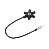 5-Way Audio Cable Port Earphone Headset Splitter Adapter for iPhone,Samsung