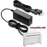 AC Adapter For Yamaha Clavinova CLP-875 Digital Piano Charger Power Supply