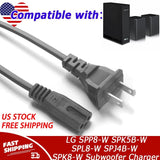 AC Power Cord Cable For LG SPP8-W SPK5B-W SPL8-W SPJ4B-W SPK8-W Subwoofer