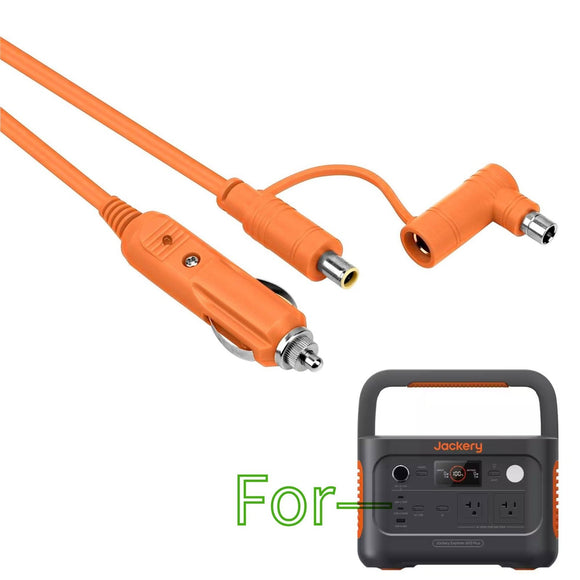 14AWG Car Charging Cable 12V/24V DC 8mm for Jackery Explorer 600 Plus/550/500