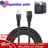 UL 6ft AC Charger for EF EcoFlow Delta 2,Delta 2 Max,Delta pro
