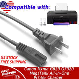 Power Cord Cable For Canon Pixma G620 G7020 MegaTank All-in-One Printer