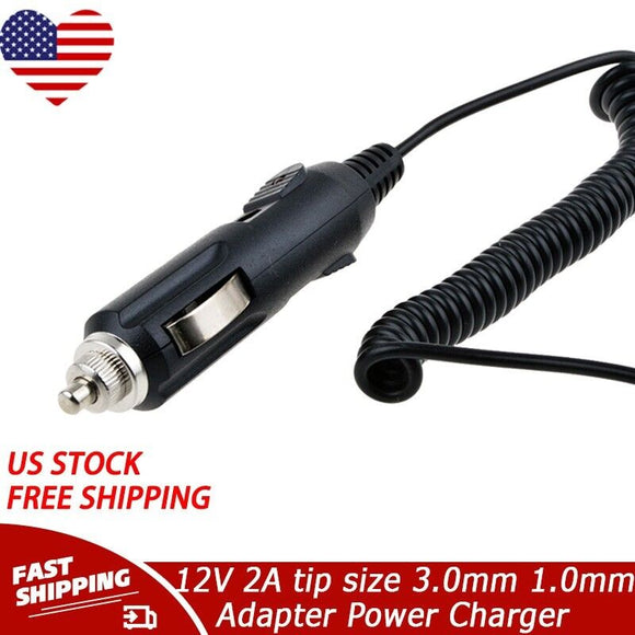 12V 2A tip size 3.0mm 1.0mm AC ADAPTER DC Power SUPPLY CORD Car Charger