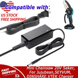 21V Charger For Mini Chainsaw 20V Saker,For Jujubean,SEYVUM,DINSHARE,VTEK
