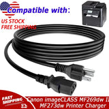 6ft Power Cord For Canon imageCLASS MF269dw II MF272dw MF273dw MF275dw Printer