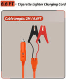 12V Car Cigarette Lighter to Alligator Clips Connector for Jackery Power Station