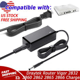 AC Adapter Charger For Draytek Router Vigor 2832 2860 2862 2865 2866 Power Cord