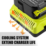 P117 Charger For Ryobi One+ P104 P106 P109 P100 P122 P161 Battery