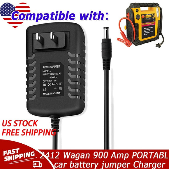 ⚡WALL charger AC adapter for 2412 Wagan 900 Amp PORTABLE car battery jumper